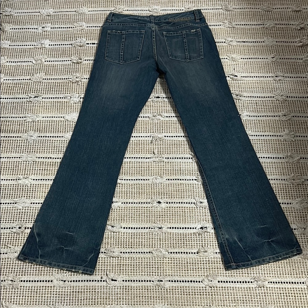 Buffalo David Bitton Blue Flare Wide Leg Denim - Picture 8 of 8